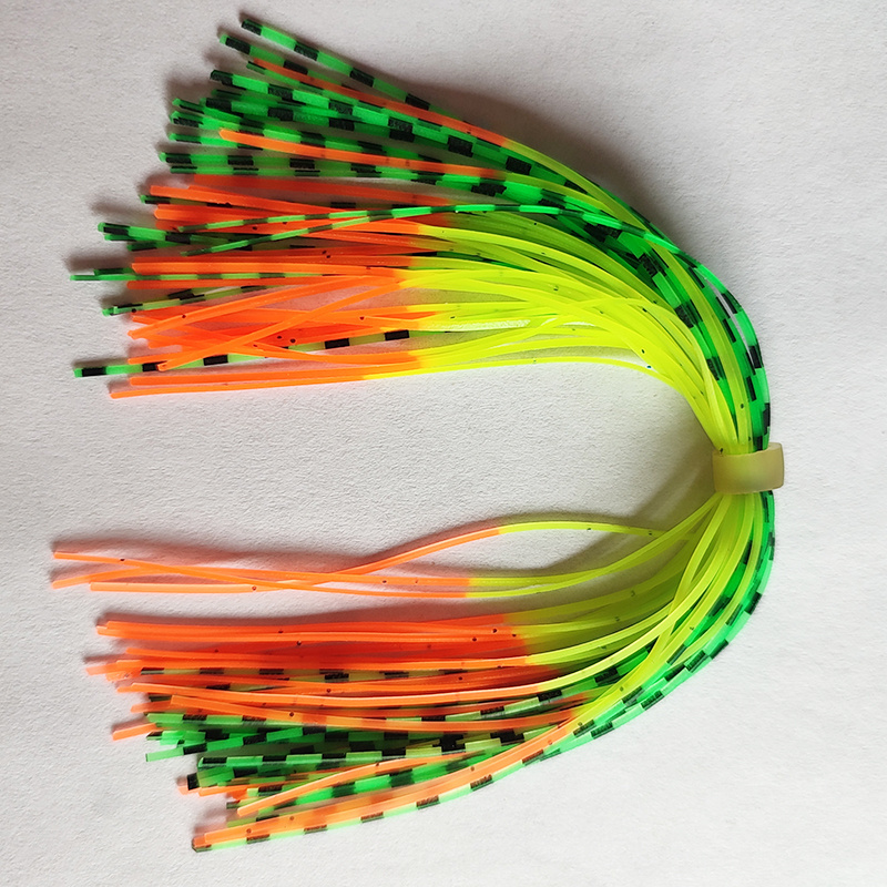 High quality wholesale jigging lure skirts material banded silicone fishing skirts