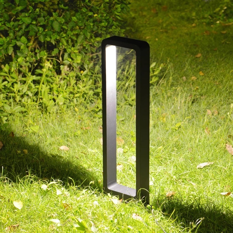 60cm 80cm Waterproof Solar Garden Light Landscape Pathway Highlight Modern LED Bollard Post Light Outdoor LED Lawn Light