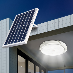 Factory Direct Solar Panel Powered Ceiling Lamp Waterproof Led Hallway Garden Solar Ceiling Light Indoor