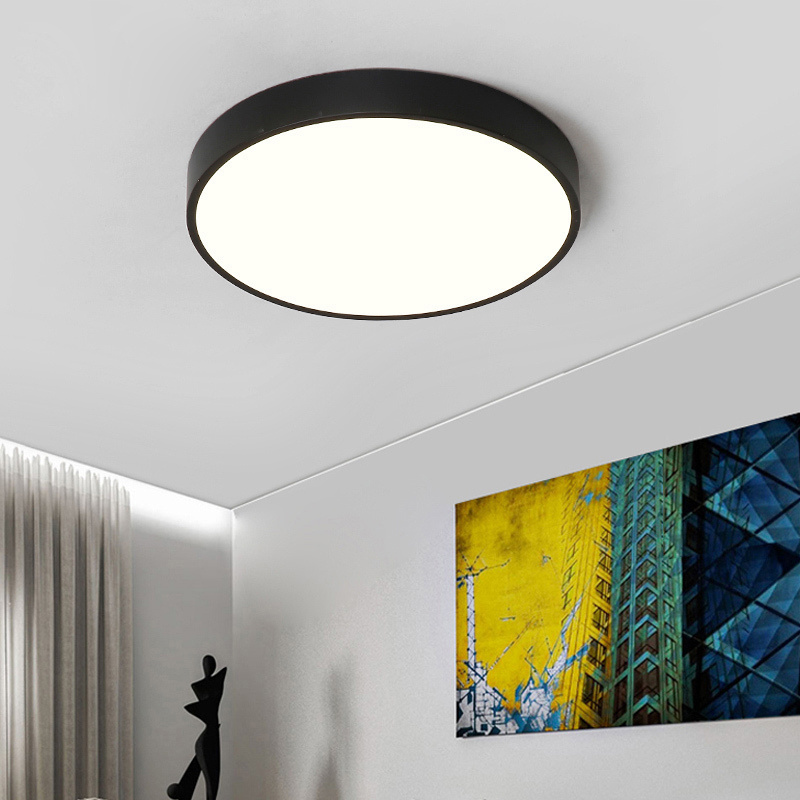 Surface mounted round led ceiling light with motion sensor IP65 plastic outdoor bulkhead light