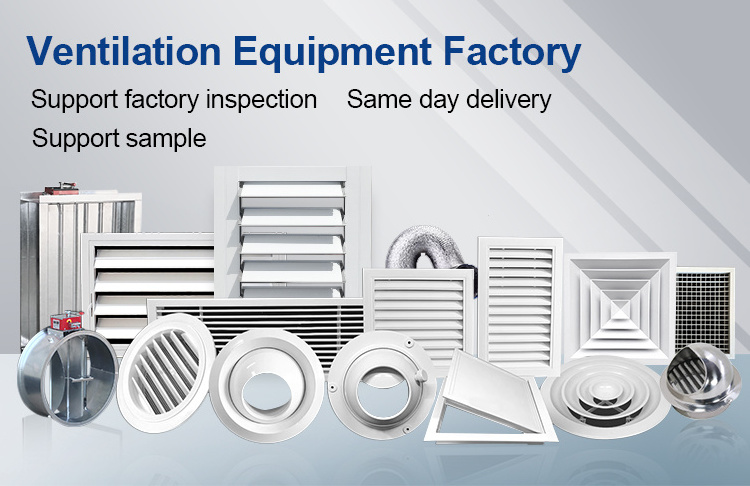 Air-conditioning exhaust outlet ABS air outlet Integrated ceiling Square diffuser Central air-conditioning louver