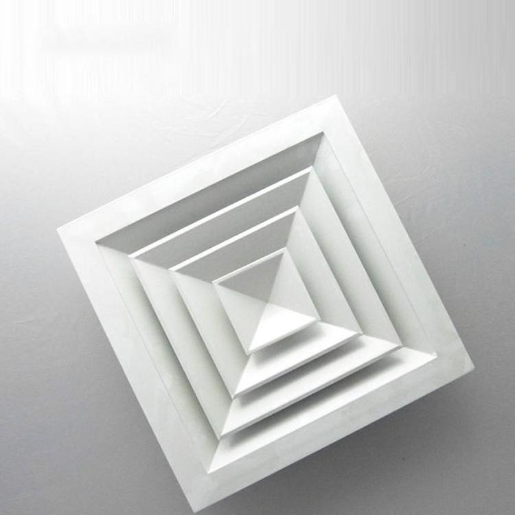 Aluminum Opposed Blade Damper Square Ceiling Air Diffuser Decorative Air Ceiling Diffusers