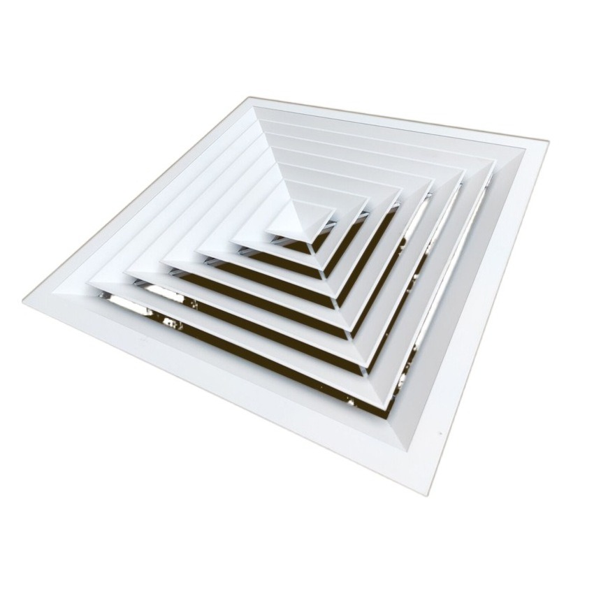 Aluminum alloy air conditioning square ceiling air diffuser