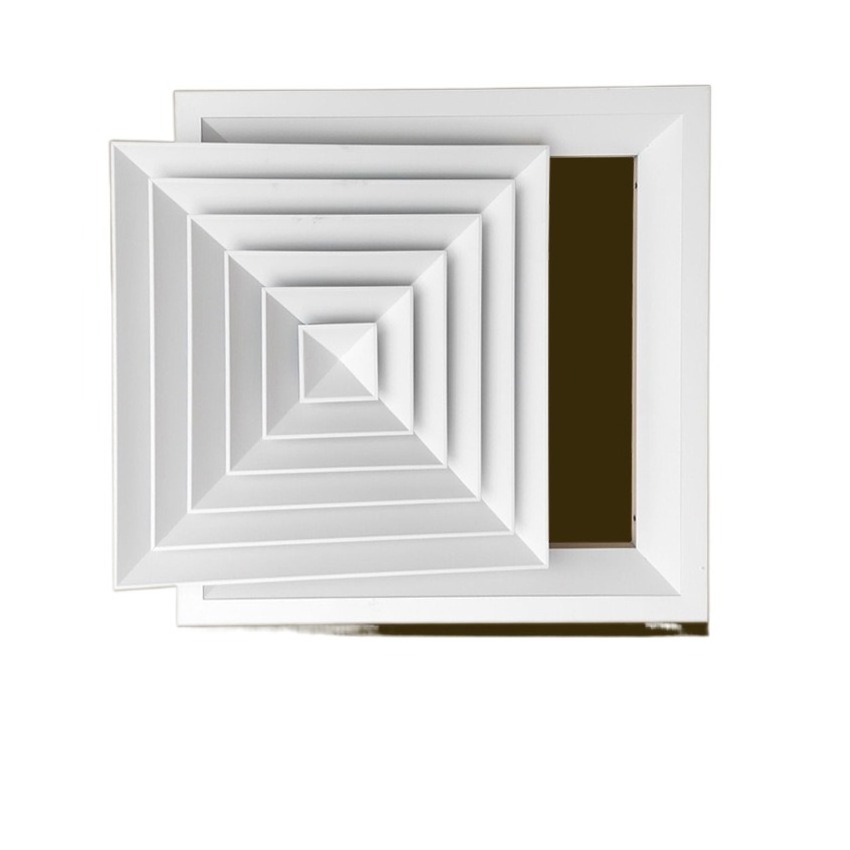 Aluminum alloy air conditioning square ceiling air diffuser