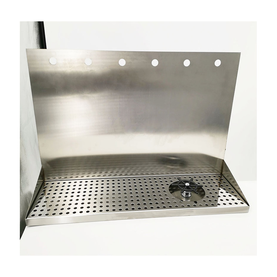 GHO stainless steel OEM Beer tap wall and drip tray integrated