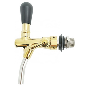 GHO Golden PVD G5/8 Adjustable Flow Control Beer Dispenser Tap Faucet