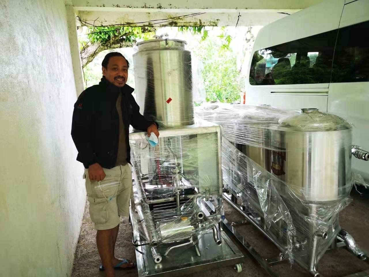 All in one beer brewery brewing equipment 50L with 2sets*50L fermenter for homebrewing or laboratory