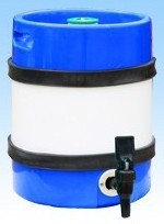 GHO blue and white color 15L plastic beer keg/barrel