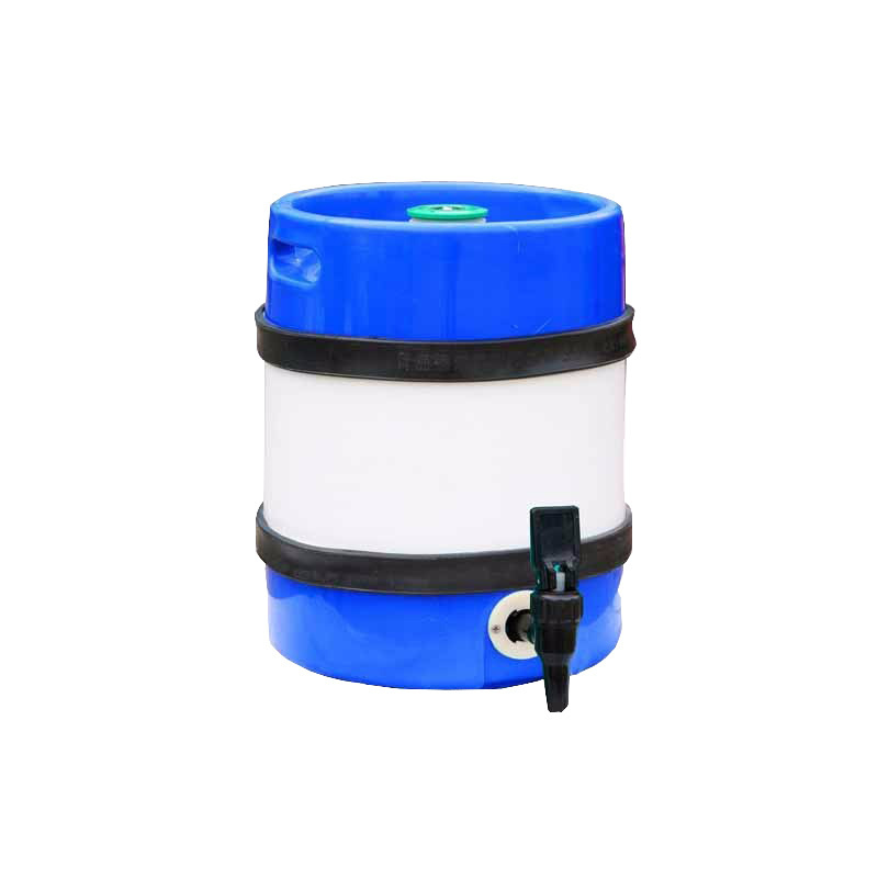 GHO blue and white color 15L plastic beer keg/barrel