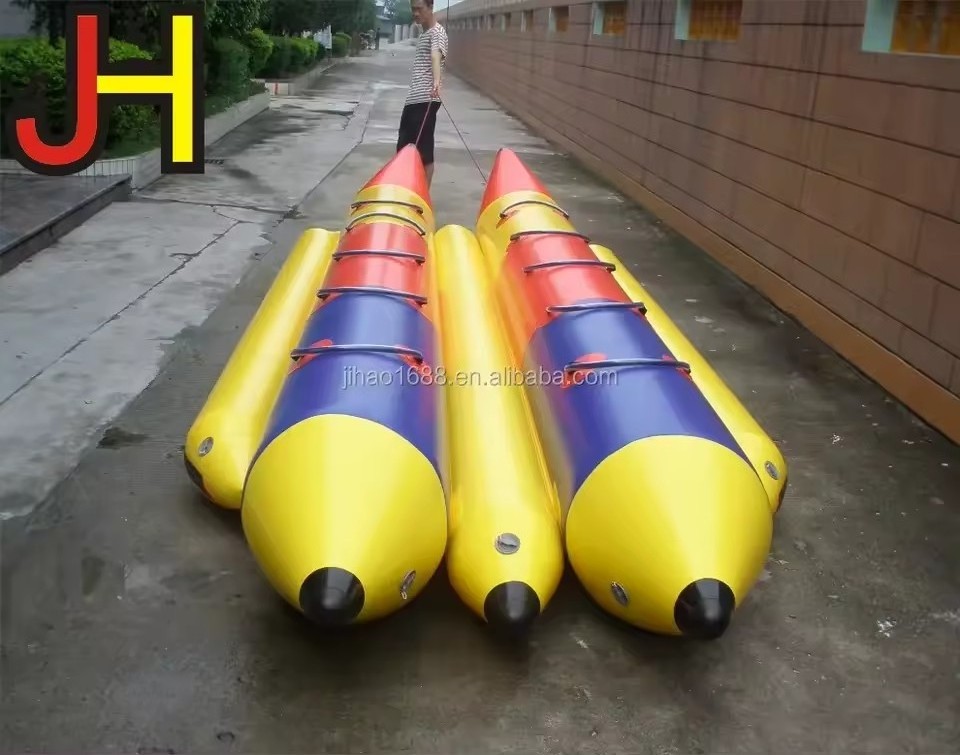 Durable PVC Inflatable Tube Boat Multi-person Inflatable Flying Banana Boat for Water Games