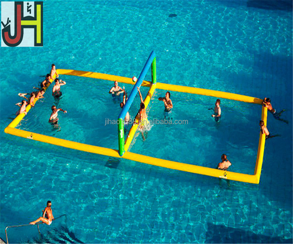 2017 Commercial Grade PVC Tarpaulin Floating Inflatable Water Beach Volleyball Court