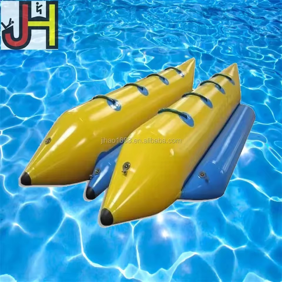 Durable PVC Inflatable Tube Boat Multi-person Inflatable Flying Banana Boat for Water Games