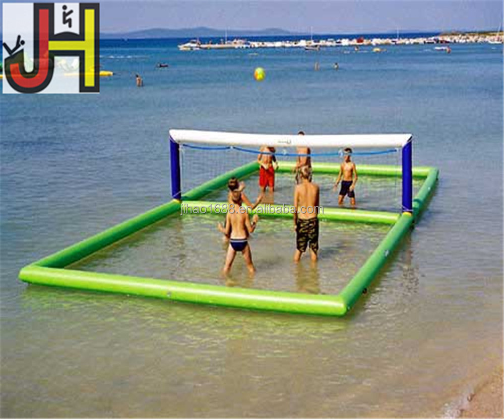 2017 Commercial Grade PVC Tarpaulin Floating Inflatable Water Beach Volleyball Court