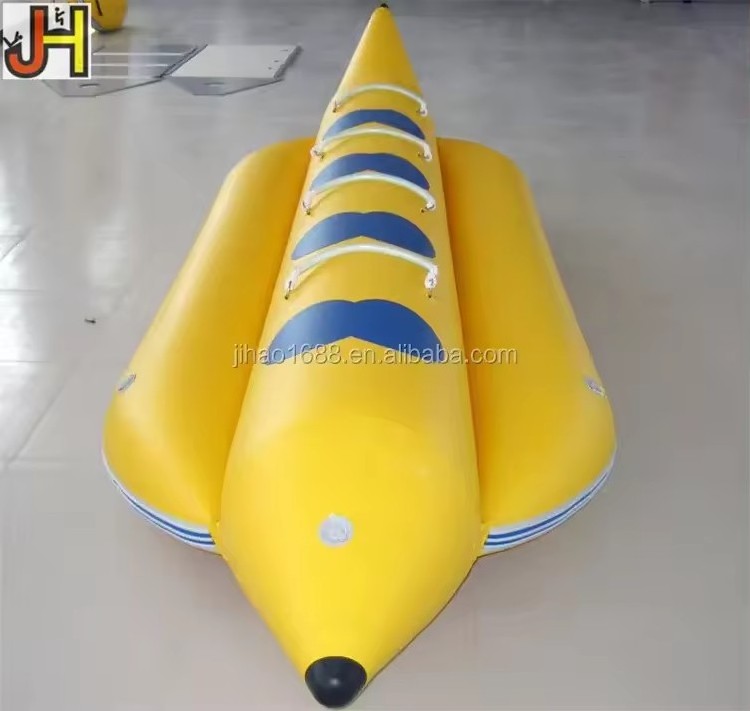 Durable PVC Inflatable Tube Boat Multi-person Inflatable Flying Banana Boat for Water Games