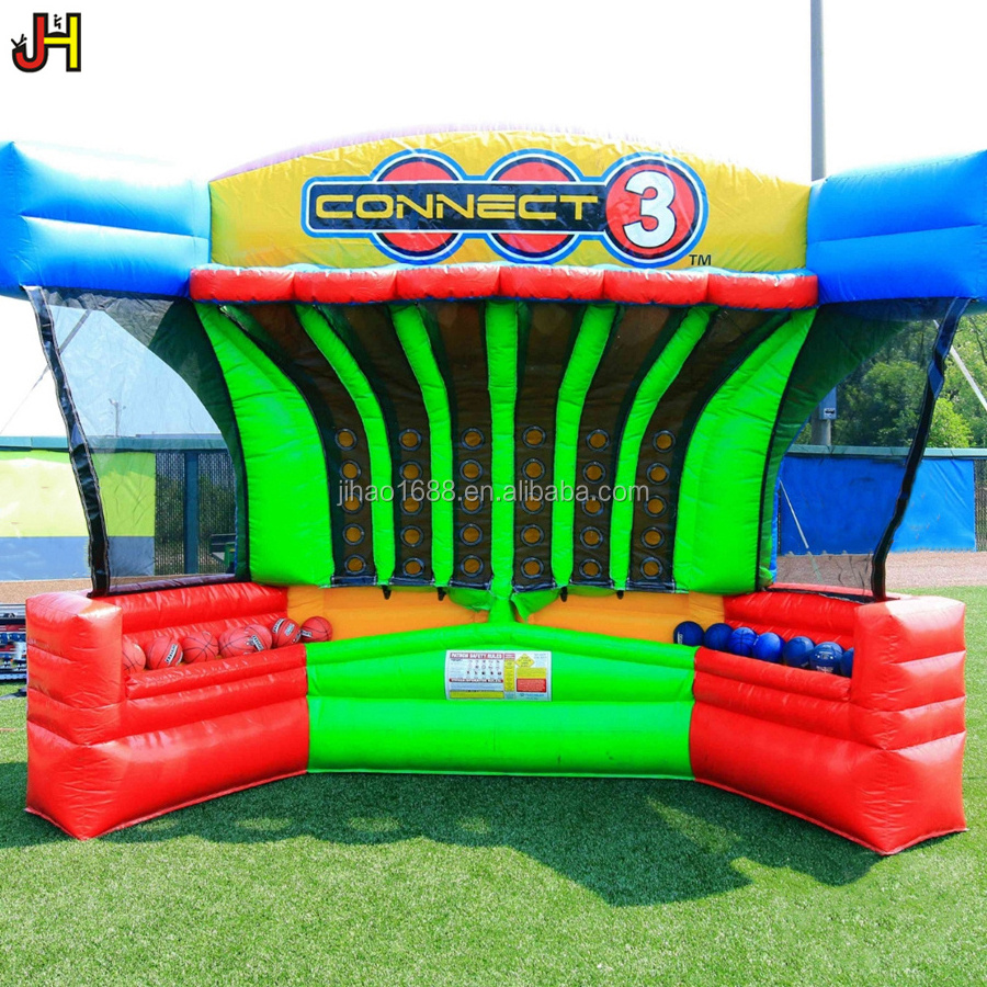 Connect 4 Inflatable Basketball Sport Games Inflatable Basketball Connect 3 Carnival Game For Party