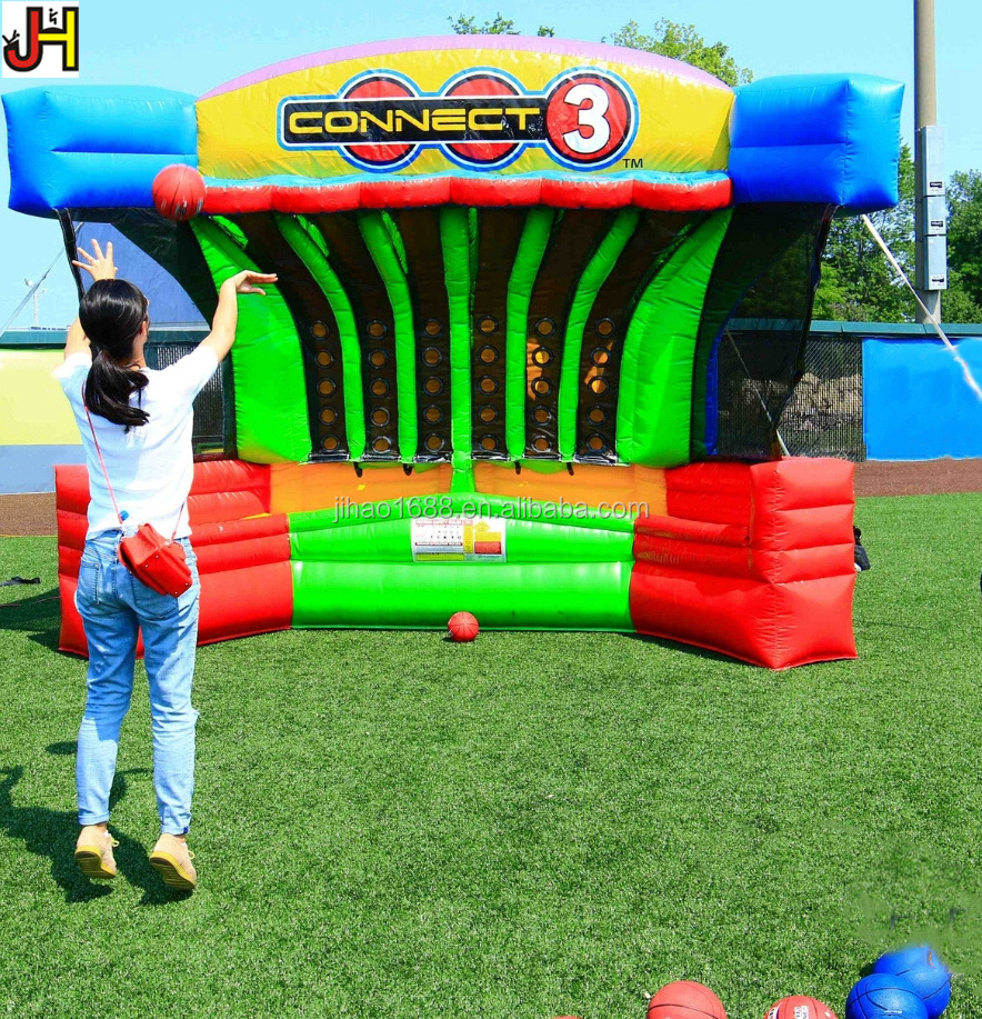 Connect 4 Inflatable Basketball Sport Games Inflatable Basketball Connect 3 Carnival Game For Party