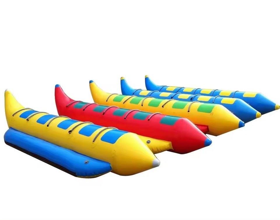 Durable PVC Inflatable Tube Boat Multi-person Inflatable Flying Banana Boat for Water Games