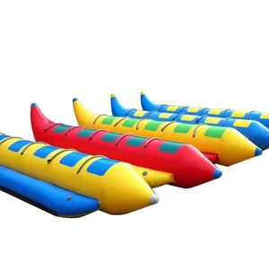 Durable PVC Inflatable Tube Boat Multi-person Inflatable Flying Banana Boat for Water Games