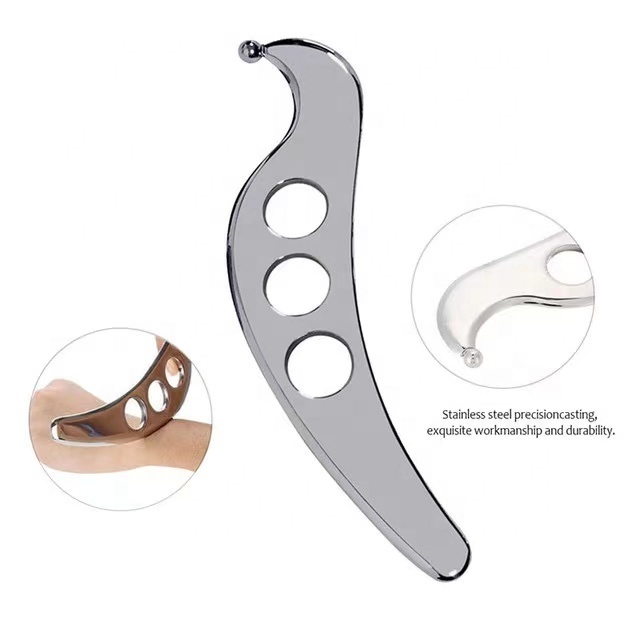 Medical 304 Stainless Steel Gua Sha Board Massage Tool Scraper Metal Gua Sha Tool