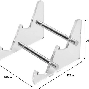 1pcs 2-Tier Acrylic Keyboard Display Stand Clear Mechanical Keyboard Holder Storage Stands for Tablet Picture Frames