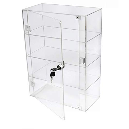 Wholesale offer ECO-Friendly PMMA display case / acrylic shelf display box with lock