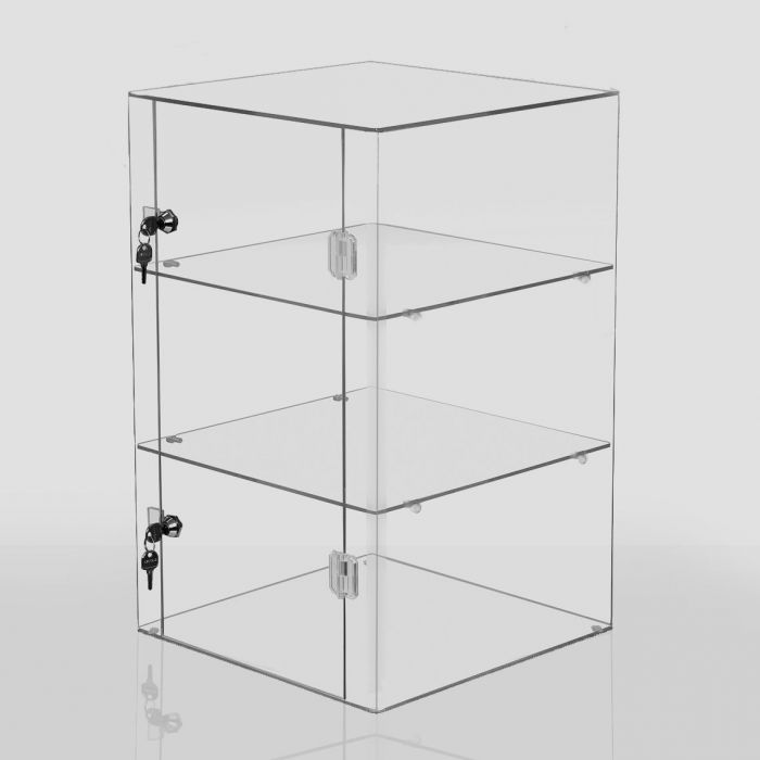 Wholesale offer ECO-Friendly PMMA display case / acrylic shelf display box with lock