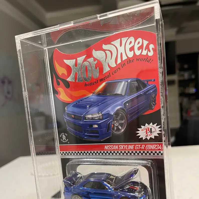 Customized Clear HOT WHEELS Carded Tall Card Acrylic Display Cases Acrylic Car Case for Hot Wheels