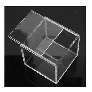 Clear Acrylic Sliding Lid Box, Acrylic Gift Box with Sliding Lid