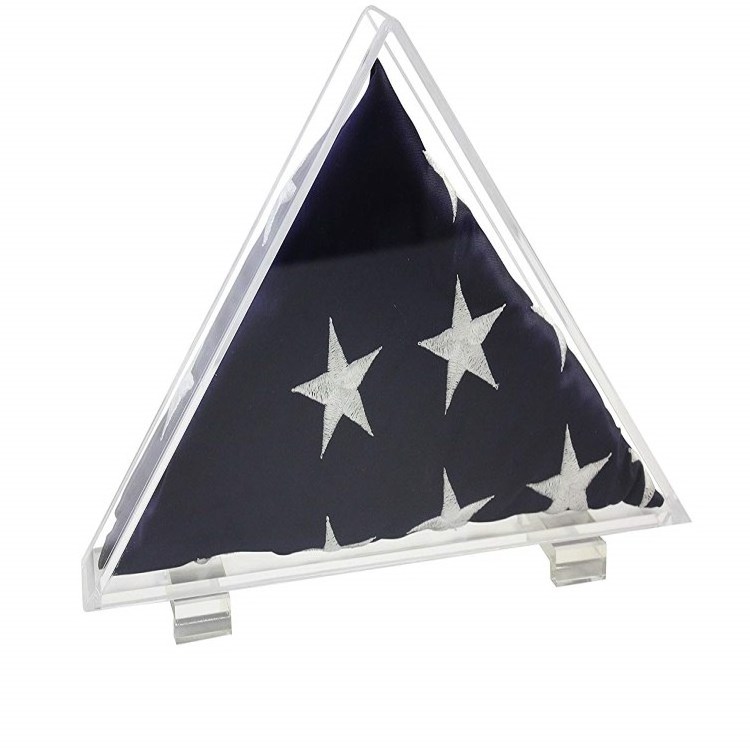 Deluxe Acrylic Flag Memorabilia Display Case for Different Country