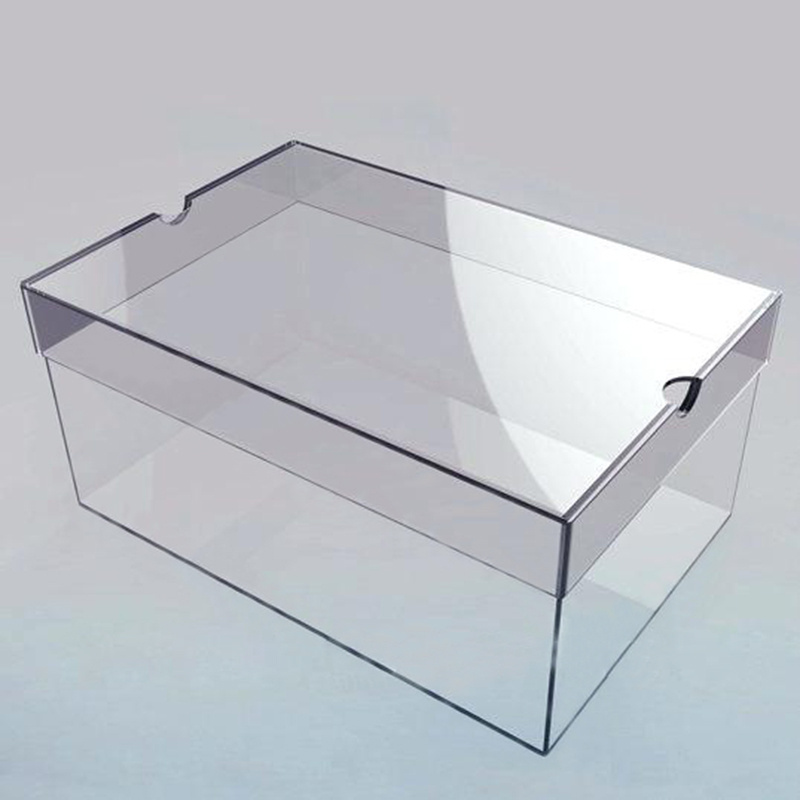 Acrylic box shoe transparent funny novelty acrylic glass selling well shoe box display case