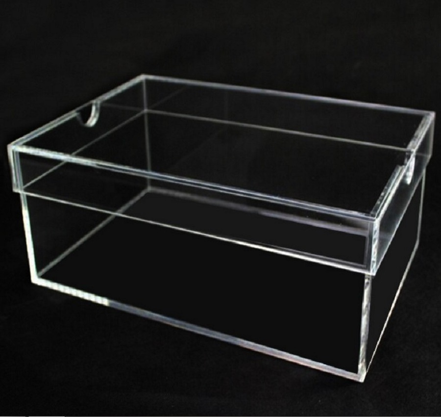 Acrylic box shoe transparent funny novelty acrylic glass selling well shoe box display case