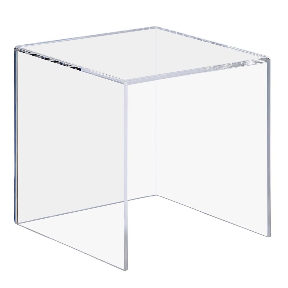 cheap Acrylic Display Case display box 4 Sided Acrylic Cube,Museum Box Case, Jewelry Book Showcase