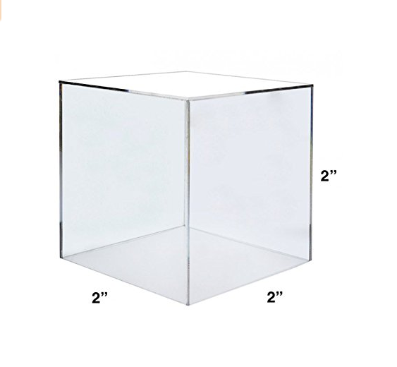 Premium Crystal Clear Acrylic 5 Sided Display case 2