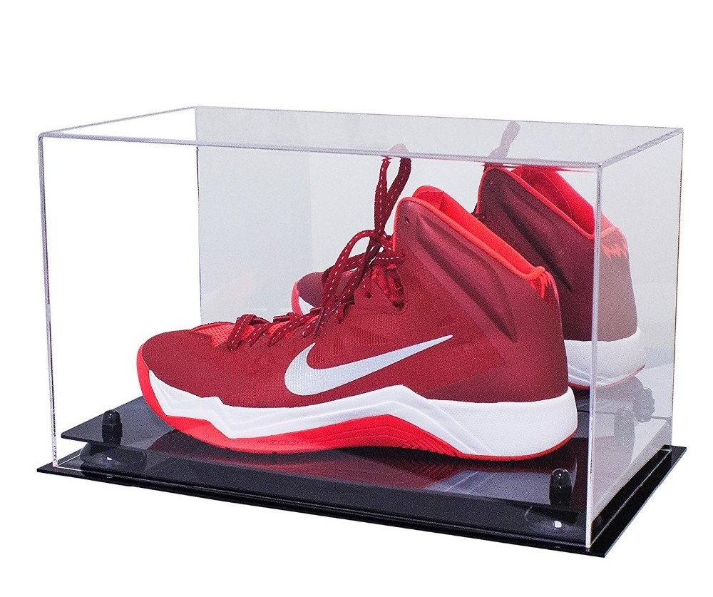 Clear Plexiglass Shoe Display Holder Showcase Box For Basketball Shoes Soccer Cleats Football Cleats