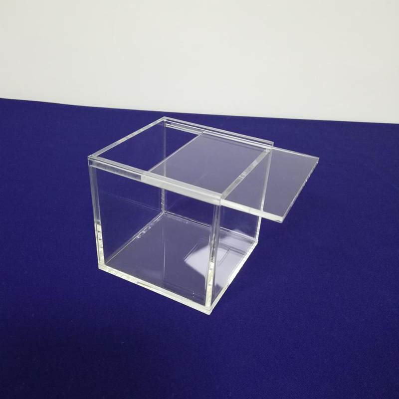 Clear Acrylic Sliding Lid Box, Acrylic Gift Box with Sliding Lid