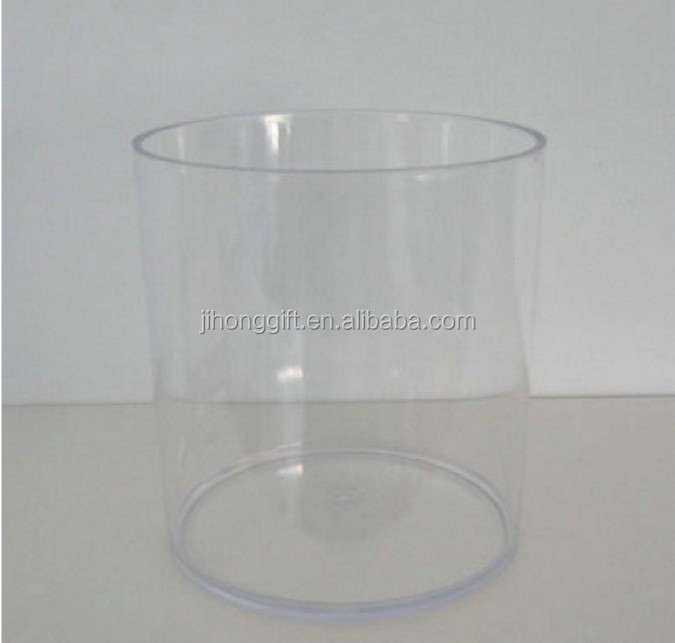 Clear Acrylic Cylinder Display Container Vase Round Riser Storage Box