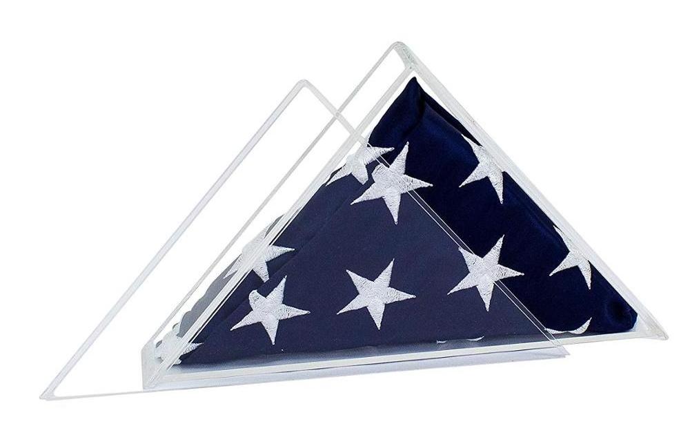 Deluxe Acrylic Flag Memorabilia Display Case for Different Country