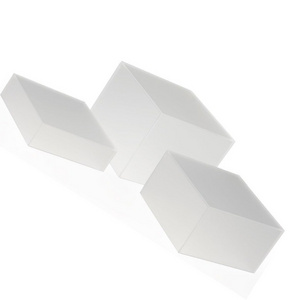 1 Large, 1 Medium, 1 Small Stand (Set of 3), Frosted White Stacking Display Cubes Nesting