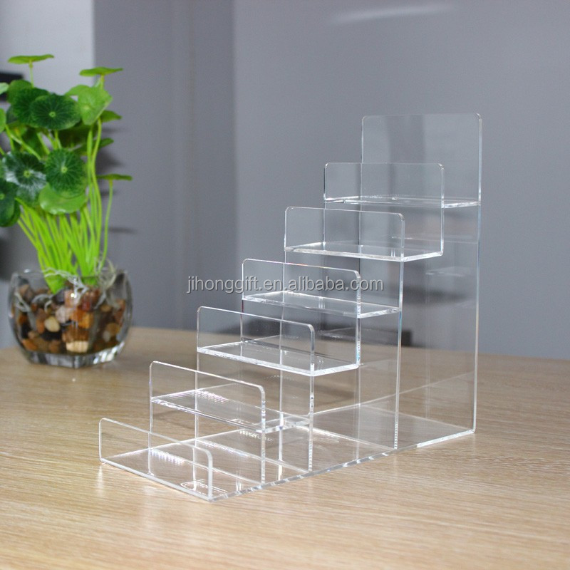 Hot sale Transparent Acrylic Wallet Display Stand Purse Cosmetic Showcase Holder Display Rack