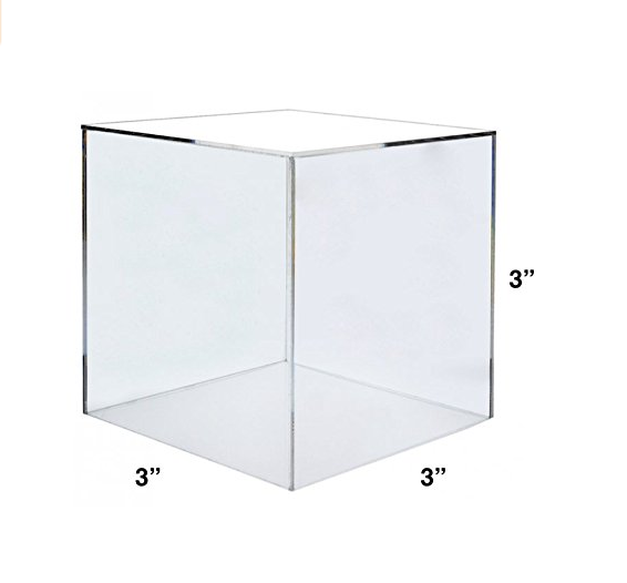 Premium Crystal Clear Acrylic 5 Sided Display case 2