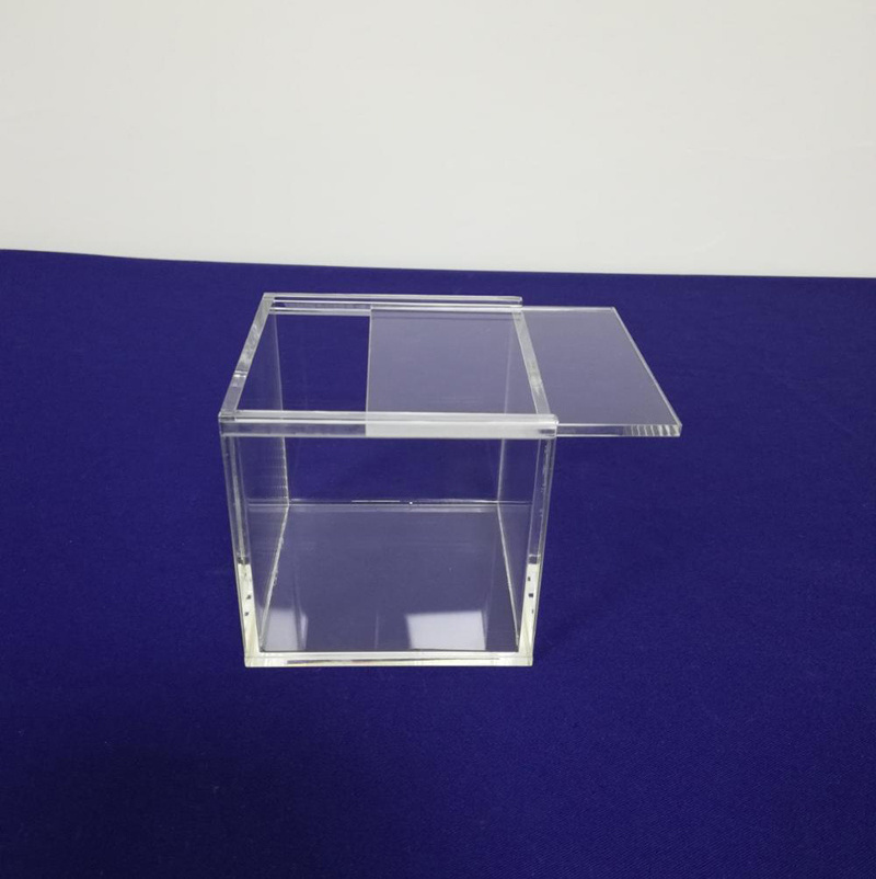 Clear Acrylic Sliding Lid Box, Acrylic Gift Box with Sliding Lid