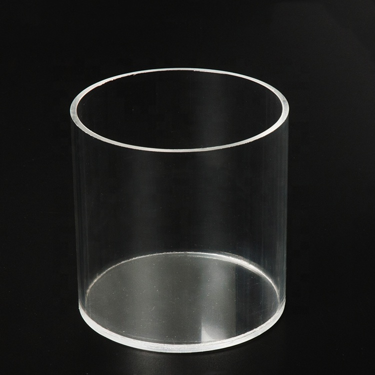 Clear Acrylic Cylinder Display Container Vase Round Riser Storage Box