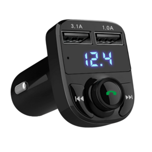 Hot Selling Car mp3 Player FM Transmitter QC 3.0 Digital Display Car Voltage Hands Free Car kit USB Audio Receiver