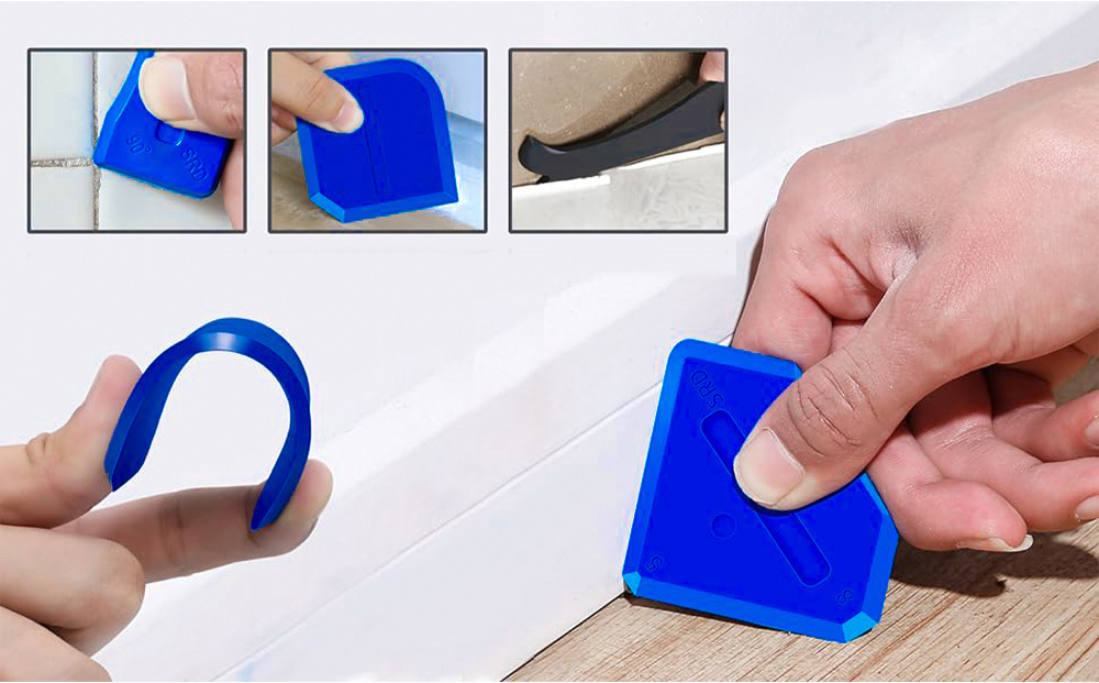 Factory wholesale 4pcs smooth caulking tool scraper tool Silicone Sealant Grout Finishing Tool Caulk Remover