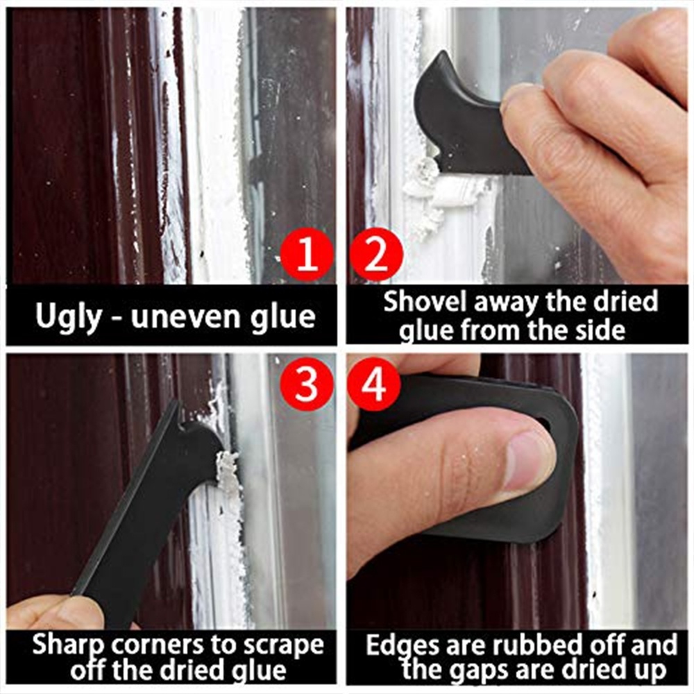 Factory wholesale 4pcs smooth caulking tool scraper tool Silicone Sealant Grout Finishing Tool Caulk Remover