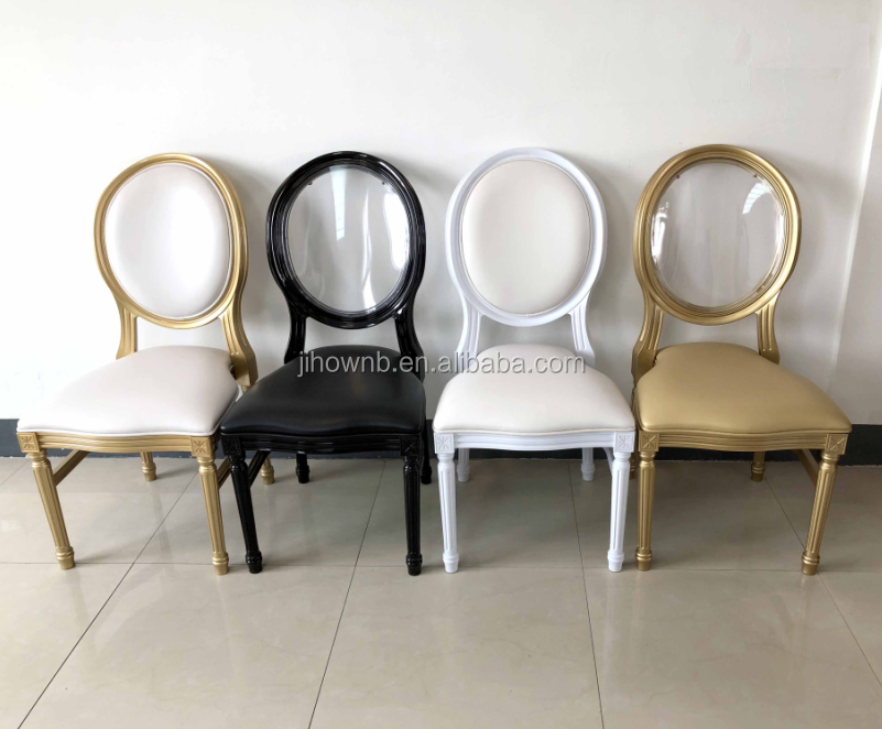 Factory Direct Resin Crown Royal Chair for Wedding Wholesale Price