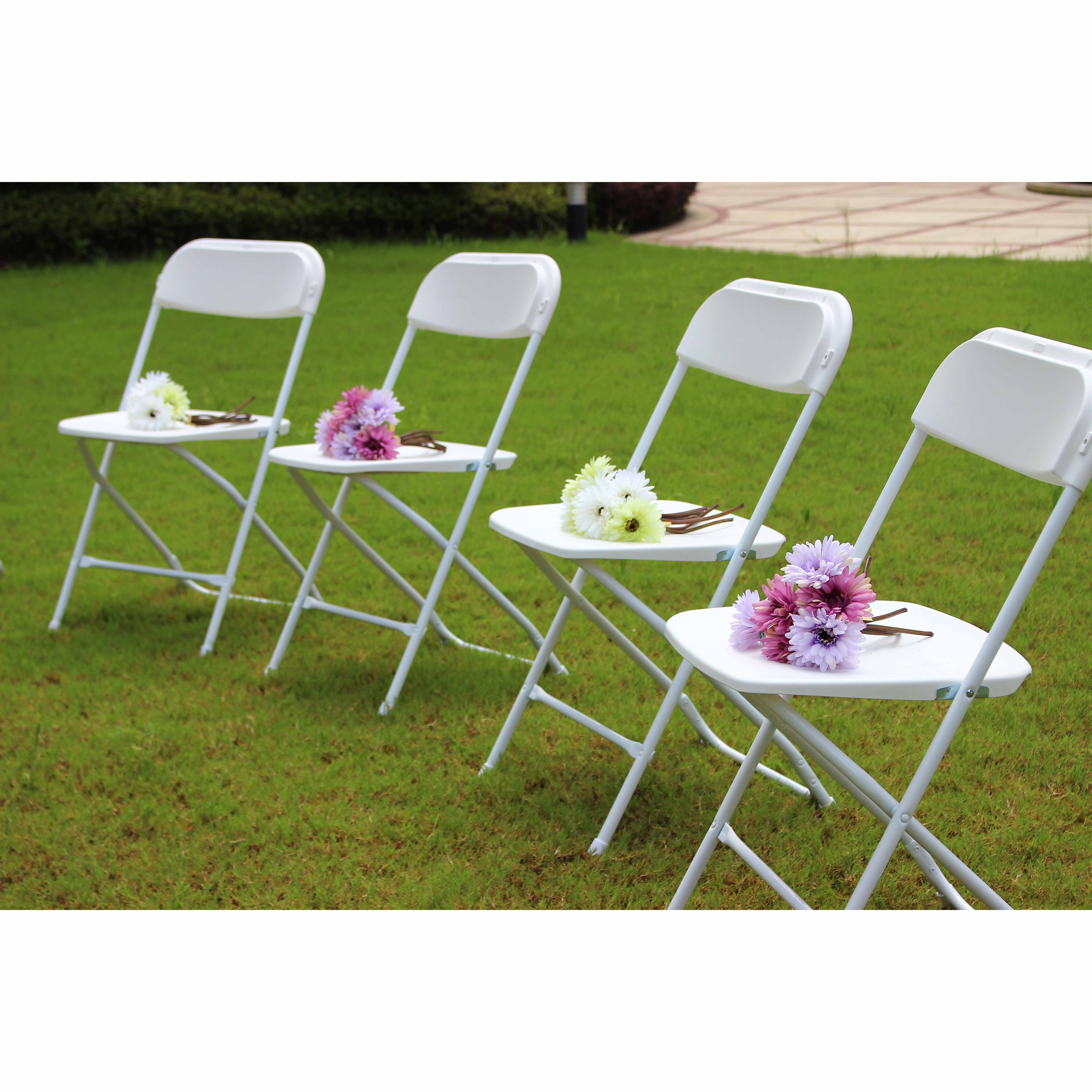 China Cheap Outdoor Plastic Folding Chairs for Wedding Wholesale Price