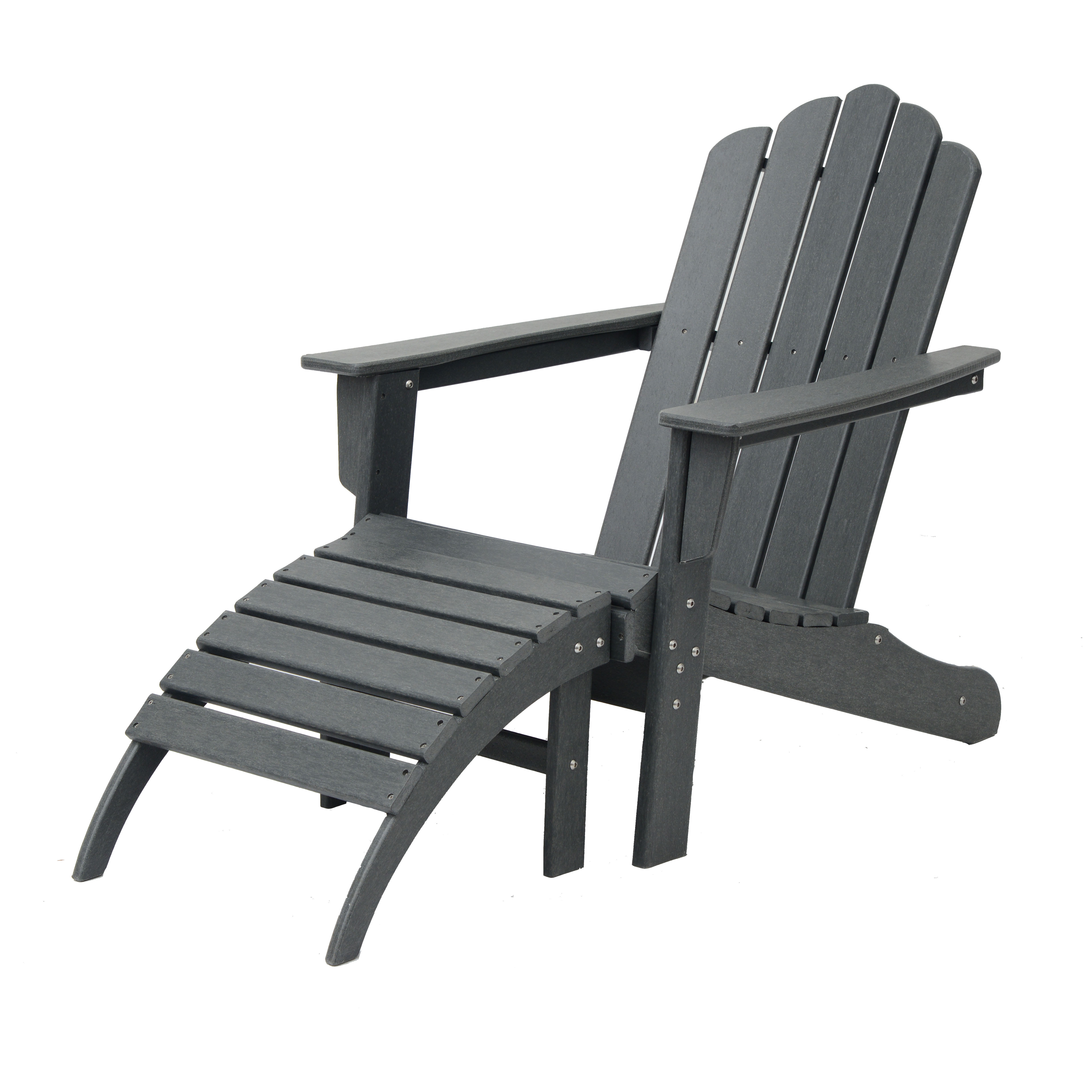 New Design Outdoor Furniture Recycled Plastic Poly Folding Adirondack Chairs