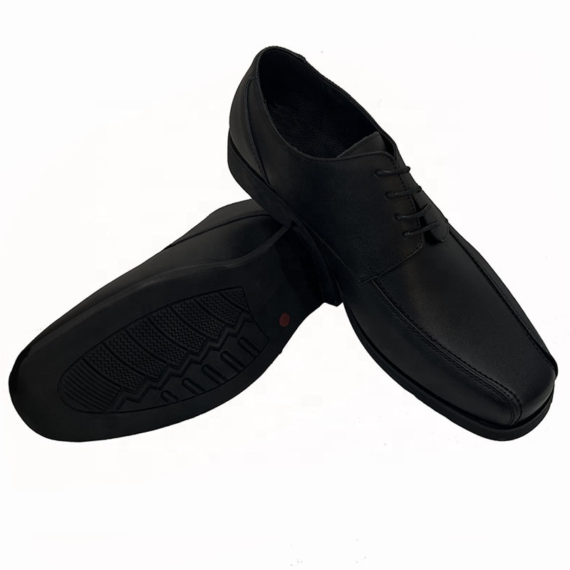 Comfortable And Durable Classical Black Driver Leather Shoes With Soft Sole