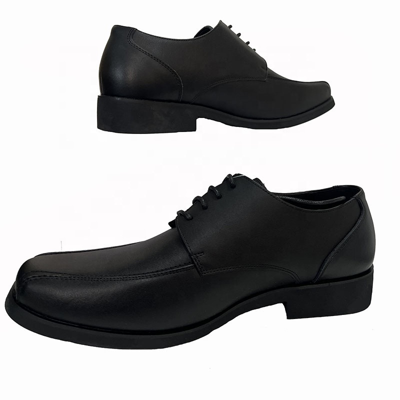 Comfortable And Durable Classical Black Driver Leather Shoes With Soft Sole